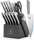 14PCS High Carbon Stainless Steel Kitchen Knife Set with Block S806047