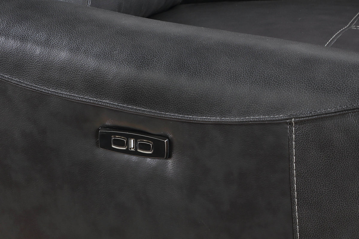 Charcoal Upholstered Loveseat T364