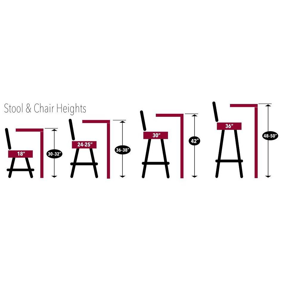 Black Wrinkle Swivel Bar Stool with Back K307