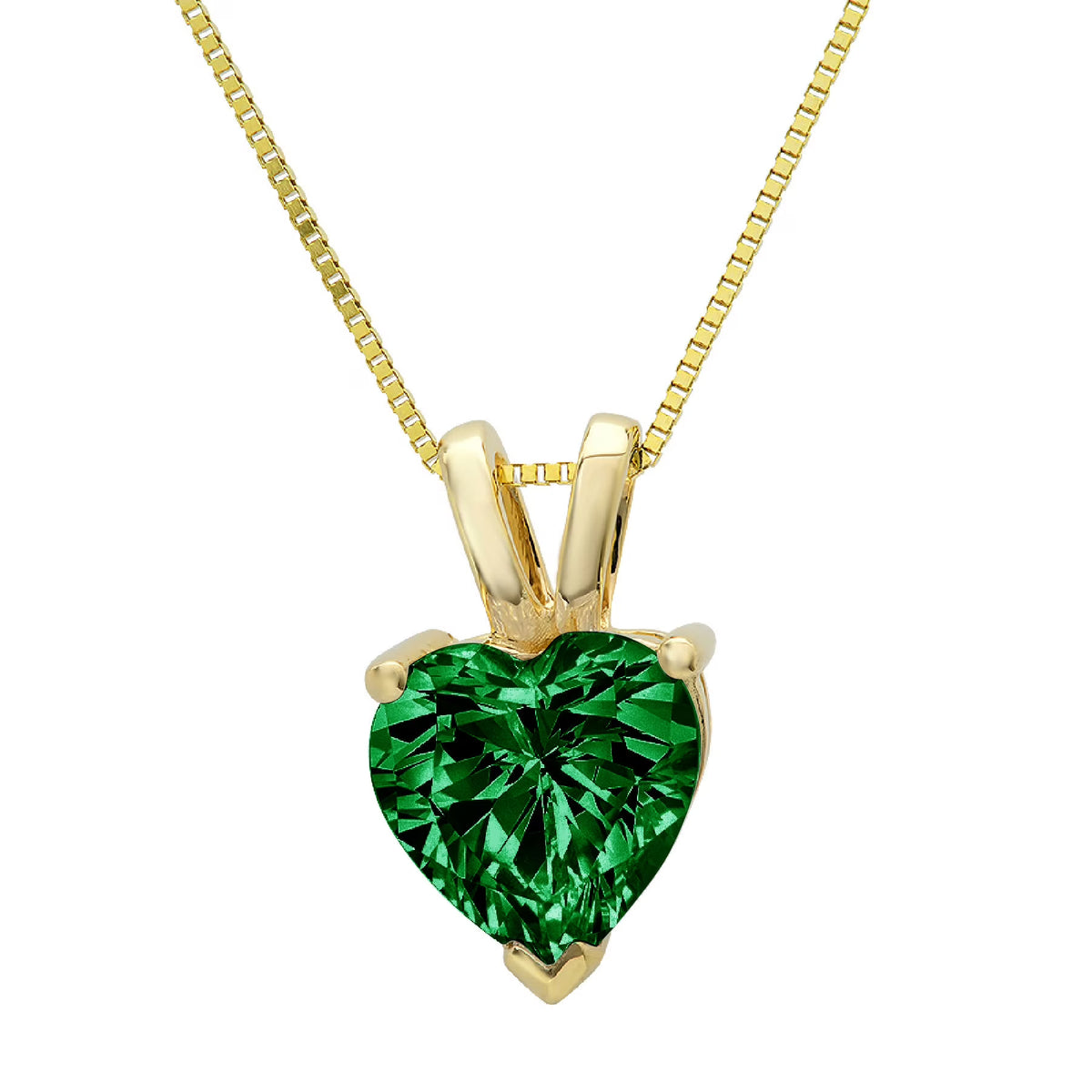 2.0 ct Heart Cut Solitaire Pendant with 18" Chain L888254