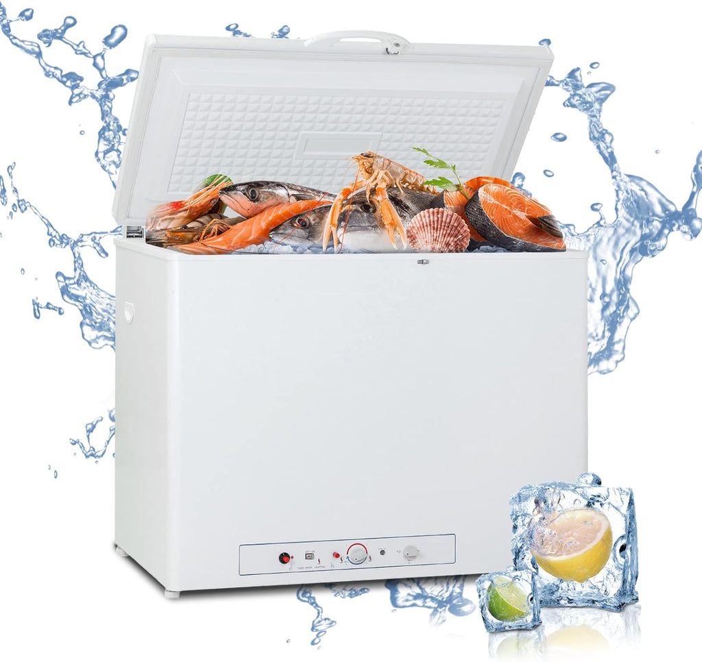 White Propane Freezer 7 Cu.Ft with Lock E5952