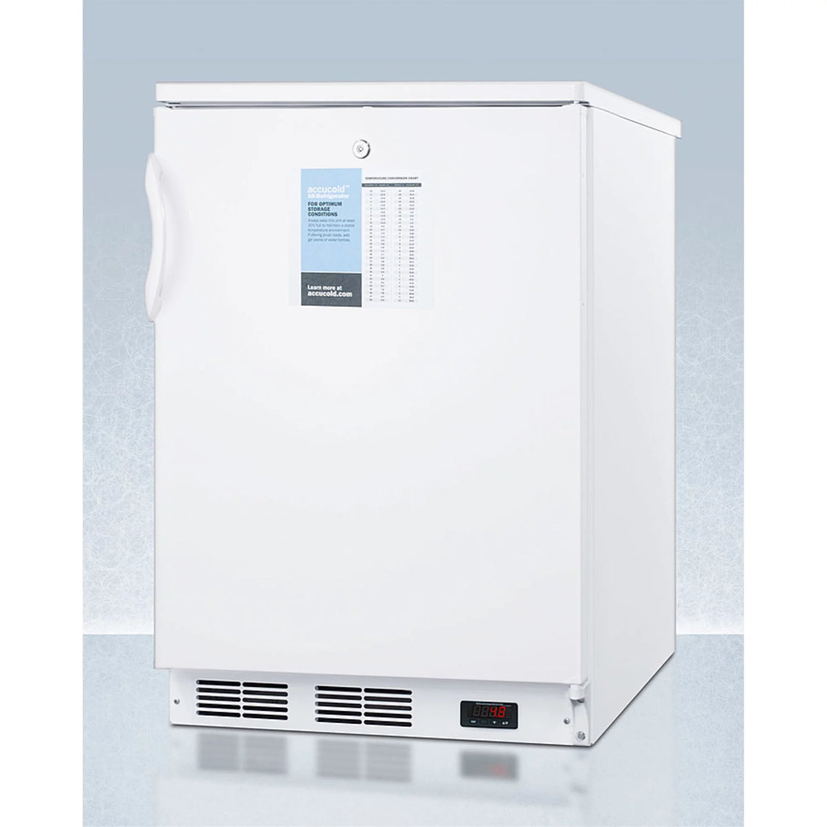 24" Wide Auto Defrost Commercial All-Refrigerator with Lock Y3364