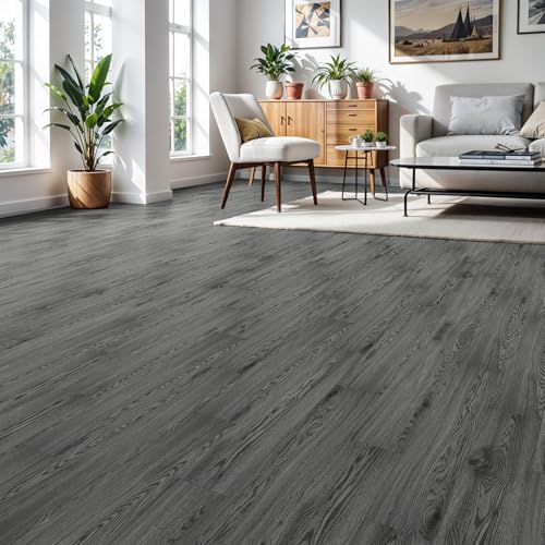 Peel and Stick Floor Tile, 36-Pack Self Adhesive Vinyl Plank Flooring Waterproof Tile Sticker X913262