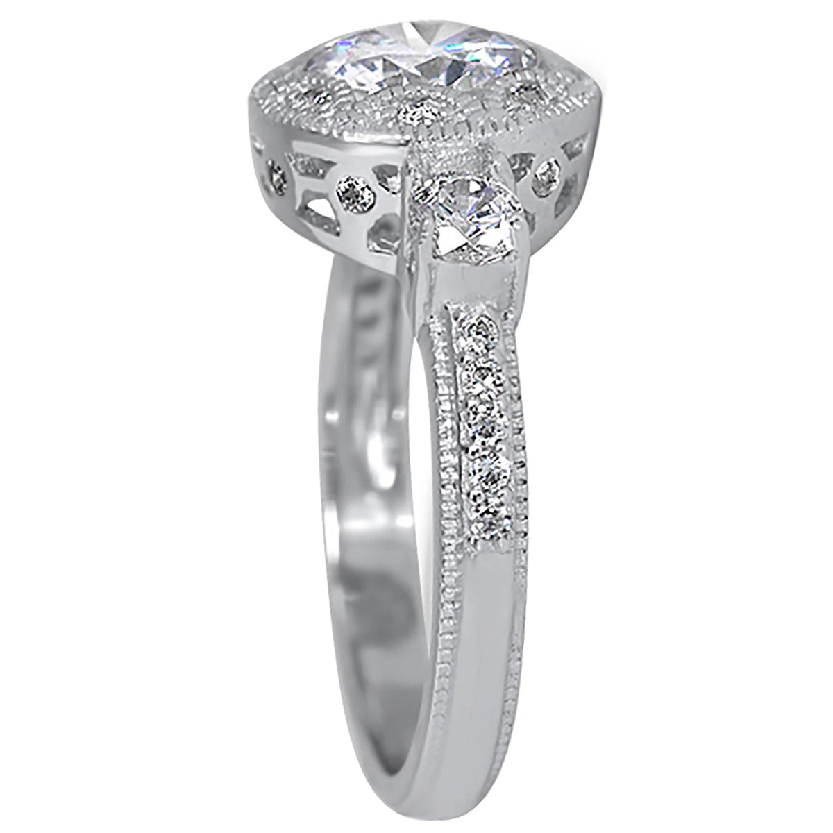 Vintage Art Deco Round Engagement Ring Size 7 U403407