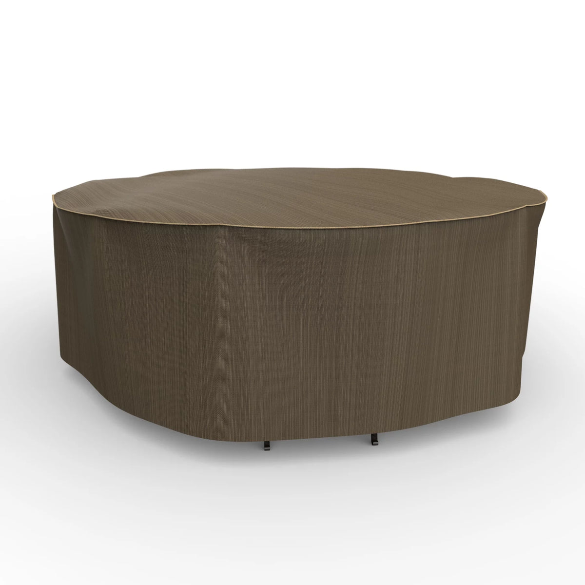Black and Tan Patio Round Table/Chairs Cover S873283