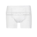 Men’s Incontinence Trunk Style Boxer Brief with Regular Absorbency - Reusable & Washable Leak Proof Underwear (White) (L) (Waist 38-40) K6996