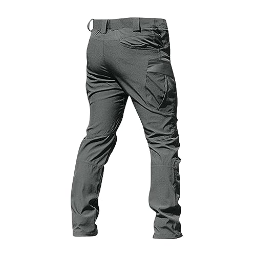 Men's Ripstop Stretch Cargo Pants with Multi Pockets Z8859