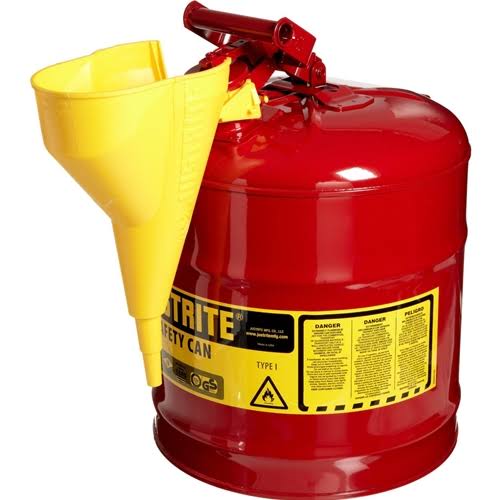 Red Type I Safety Can with Funnel - 5 Gallon O1375