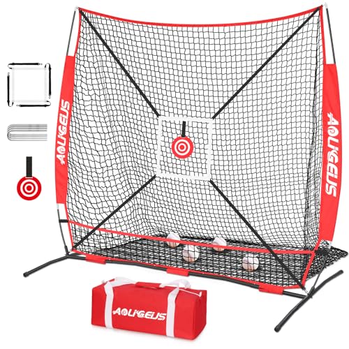 6'X6' Baseball Softball Practice Net with Strike Zone Y526173