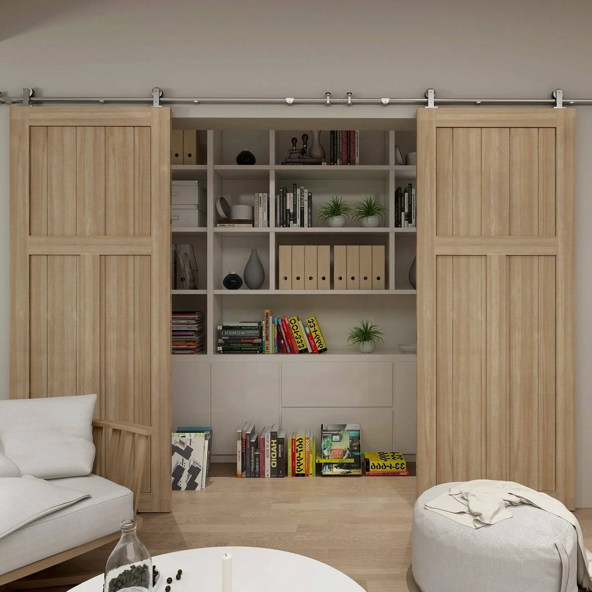Unfinished Pine Barn Door Slab 42 in. Q55632