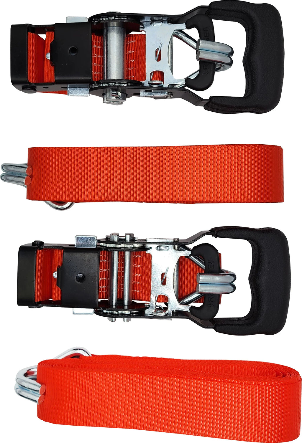 2 Pack Ratchet Tiedown with Combination Locks T401407