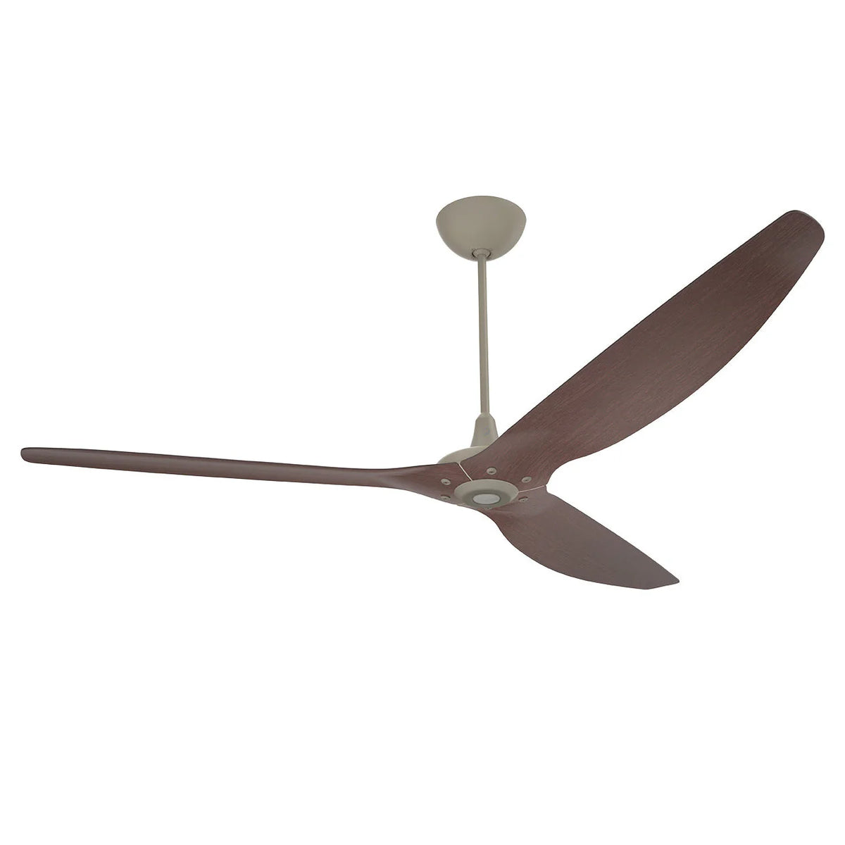 84 Ceiling Fan with Cocoa Bamboo Blades and Satin Nickel Finish Q347118