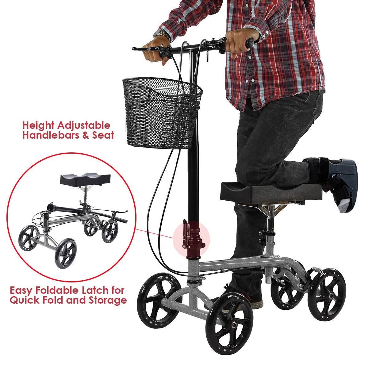 Foldable Steerable Knee Walker Scooter W165