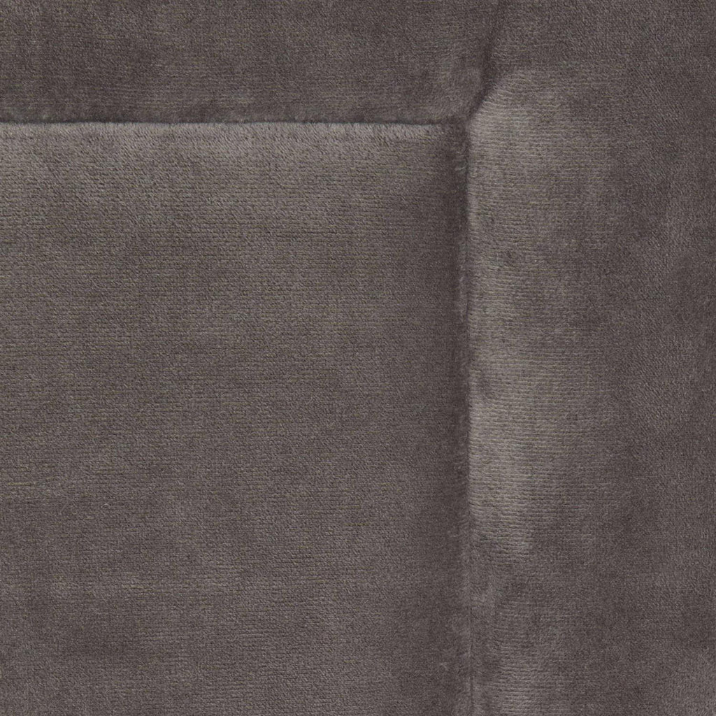 Dark Grey Velvet Dog Crate Mat and Pet Bed C97916