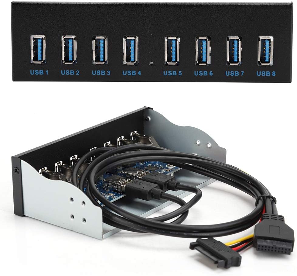 USB3.0 8 Port Hub Optical Drive Front Panel Adapter W17182