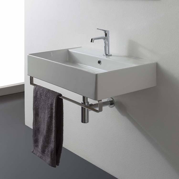 Wall Mount Rectangular Bathroom Sink M838
