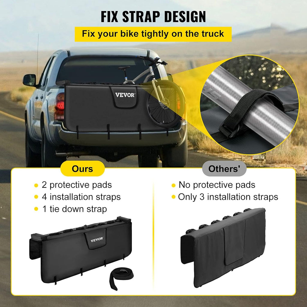 Tailgate Pad for Bikes, Carries up to 7 Mountain Bikes, Pack of 2 G710