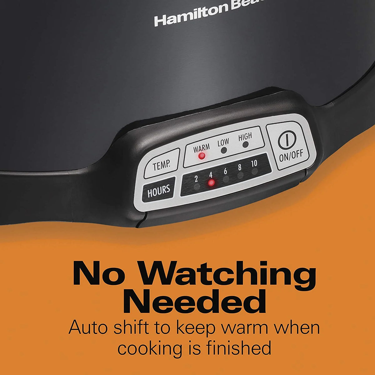 Portable 7-Quart Programmable Slow Cooker with Dishwasher-Safe Crock, Black N861