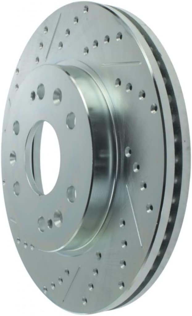 Front Driver Side Drilled & Slotted Brake Rotor A109789