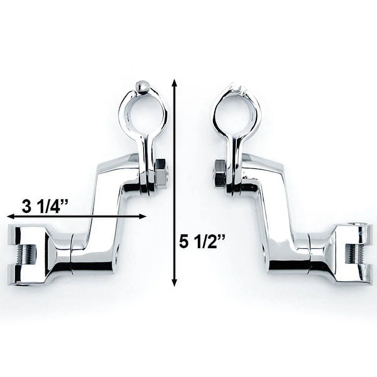 Chrome Engine Guard Foot Peg Clamps L794768