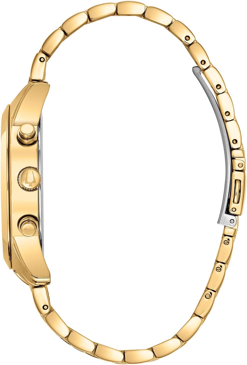 Gold Tone Stainless Steel Chronograph Quartz Watch C2191