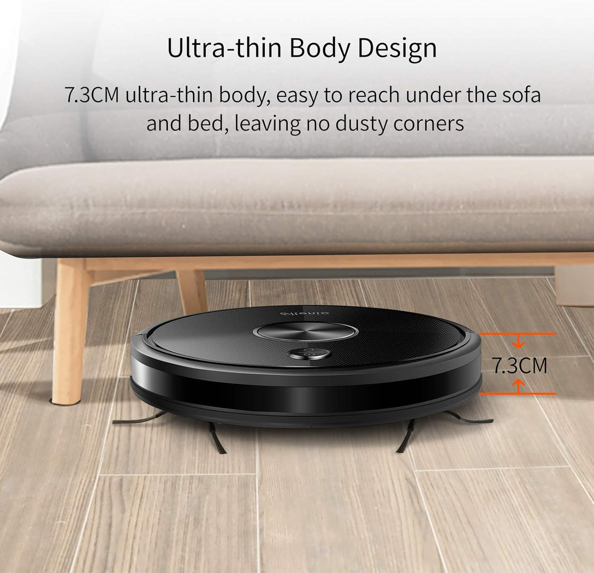 Robot Vacuum Cleaner and Mop, 3000Pa Suction, 150Mins Runtime N668