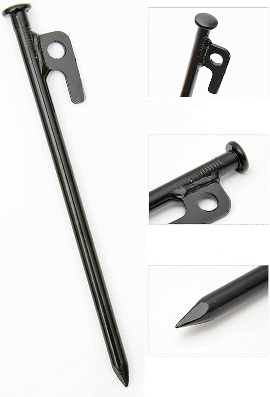 15.7 Inches 20 Pcs Heavy Duty Steel Tent Stakes D2762