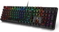 RGB LED Backlit Wired Mechanical Gaming Keyboard O54244