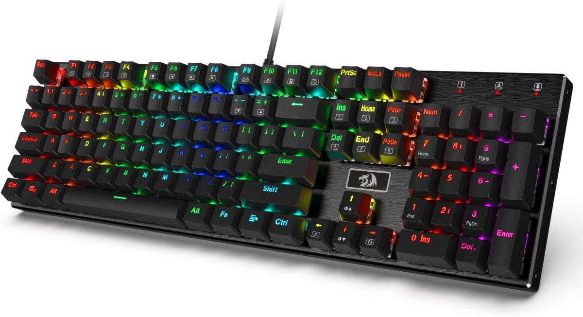 RGB LED Backlit Wired Mechanical Gaming Keyboard O54244