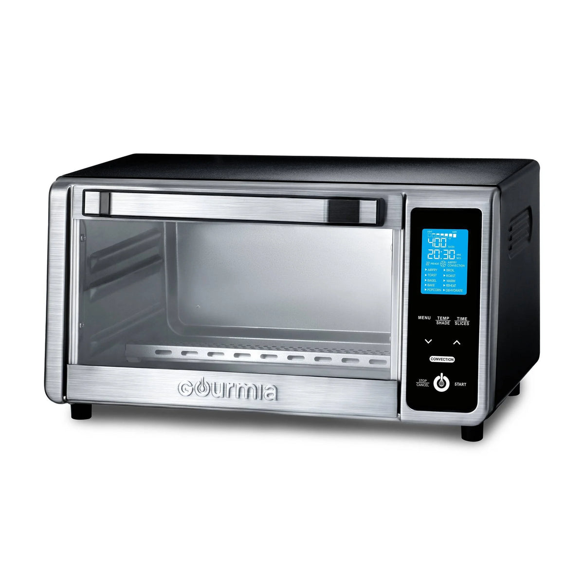 4-Slice Toaster Oven Air Fryer Stainless Steel Gray T64298