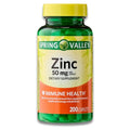 Zinc 50mg Dietary Supplement 200 caplets Pack of 2 M23682