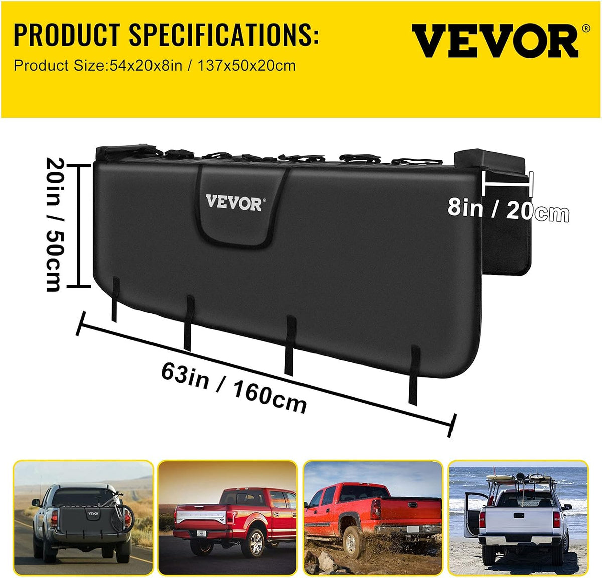 Tailgate Pad for Bikes, Carries up to 7 Mountain Bikes, Pack of 2 G710