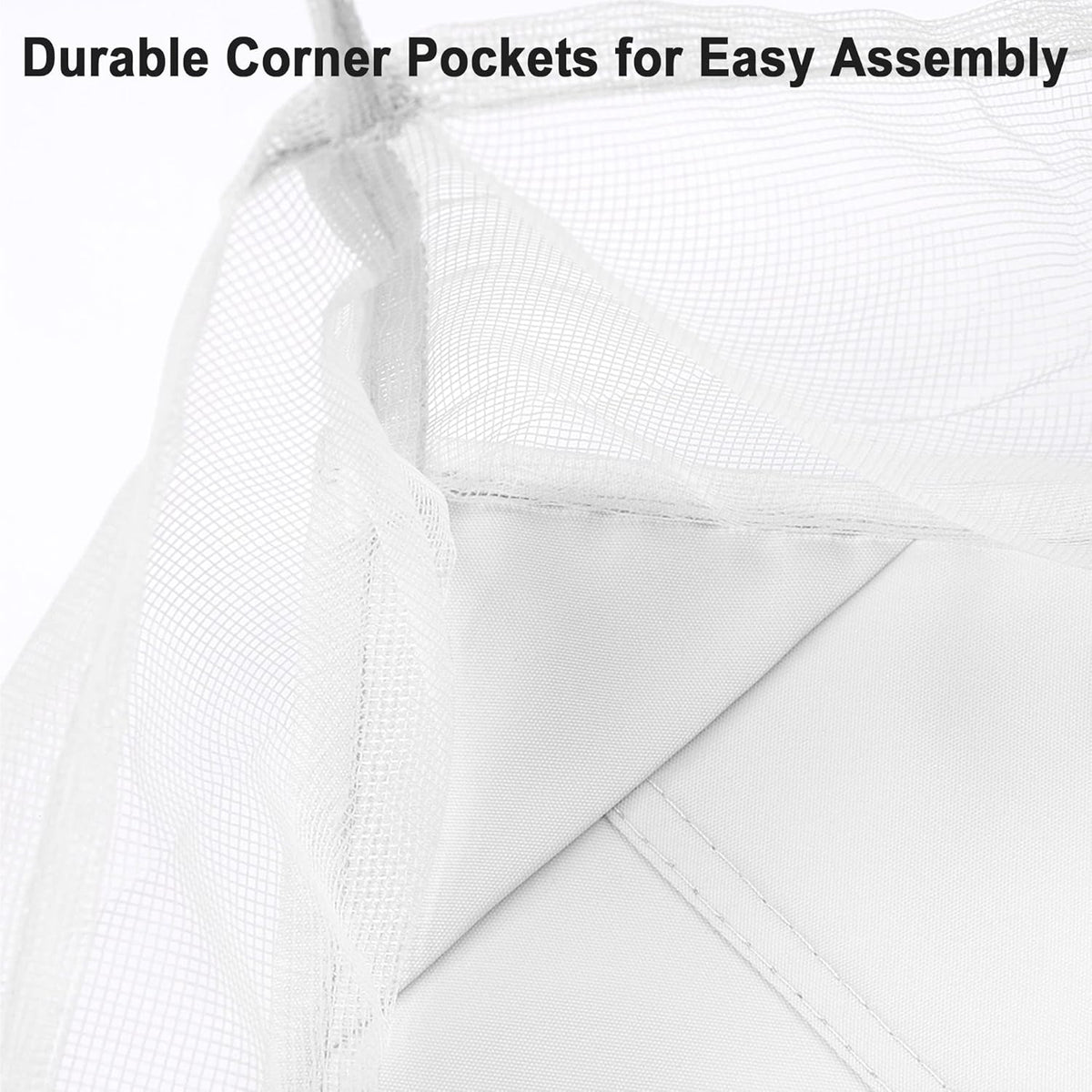 White 10'x10' Gazebo Top Replacement Mesh Net P68267