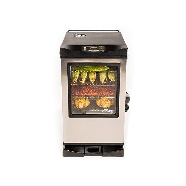 Digital Electric Smoker with Window, Silver H556