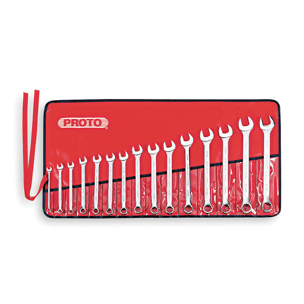 15 pc Metric Combination Wrench Set Y485