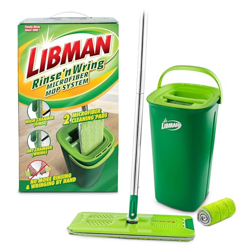 Microfiber Wet & Dry Mop and Bucket System with 4 Pads P598