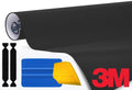 Matte Black Air-Release Vinyl Wrap Roll Including Toolkit (5 Feet X 5 Feet) Pack of 2 P32299