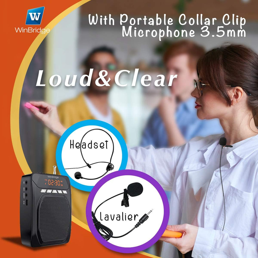 15W Voice Amplifier with Lavalier Microphone and Headset Microphone D229635