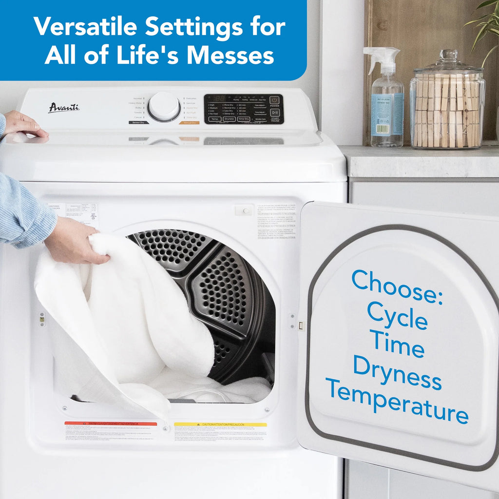 Front Load Electric Clothes Dryer 7.0 Cu. ft. White S3927
