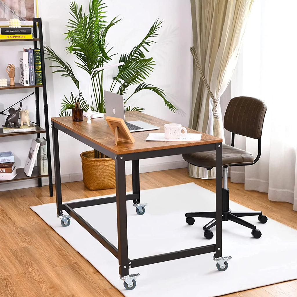 Rolling Computer Desk with 4 Wheels Y975933