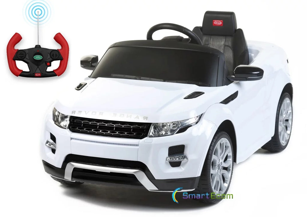 White 12 V Powered Ride-On with Remote Control W39994