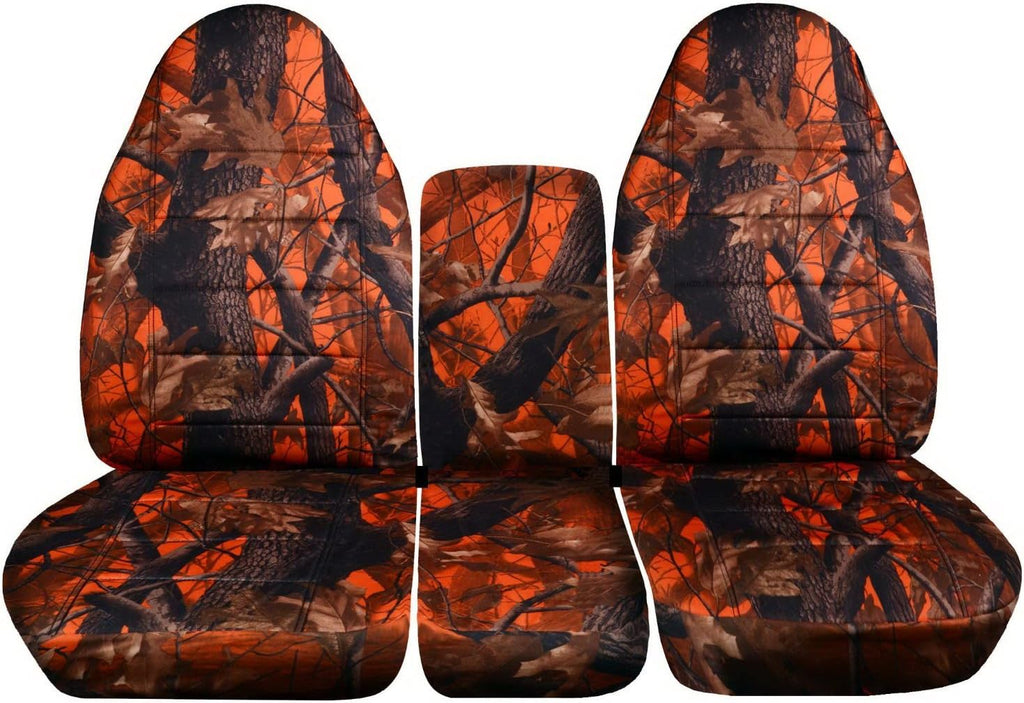 Camo Truck Seat Covers for 2002-2005 Dodge Ram Front 40/20/40 Split Bench with Center Console S261092