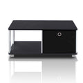 Black Coffee Table with Bin Drawer X74903