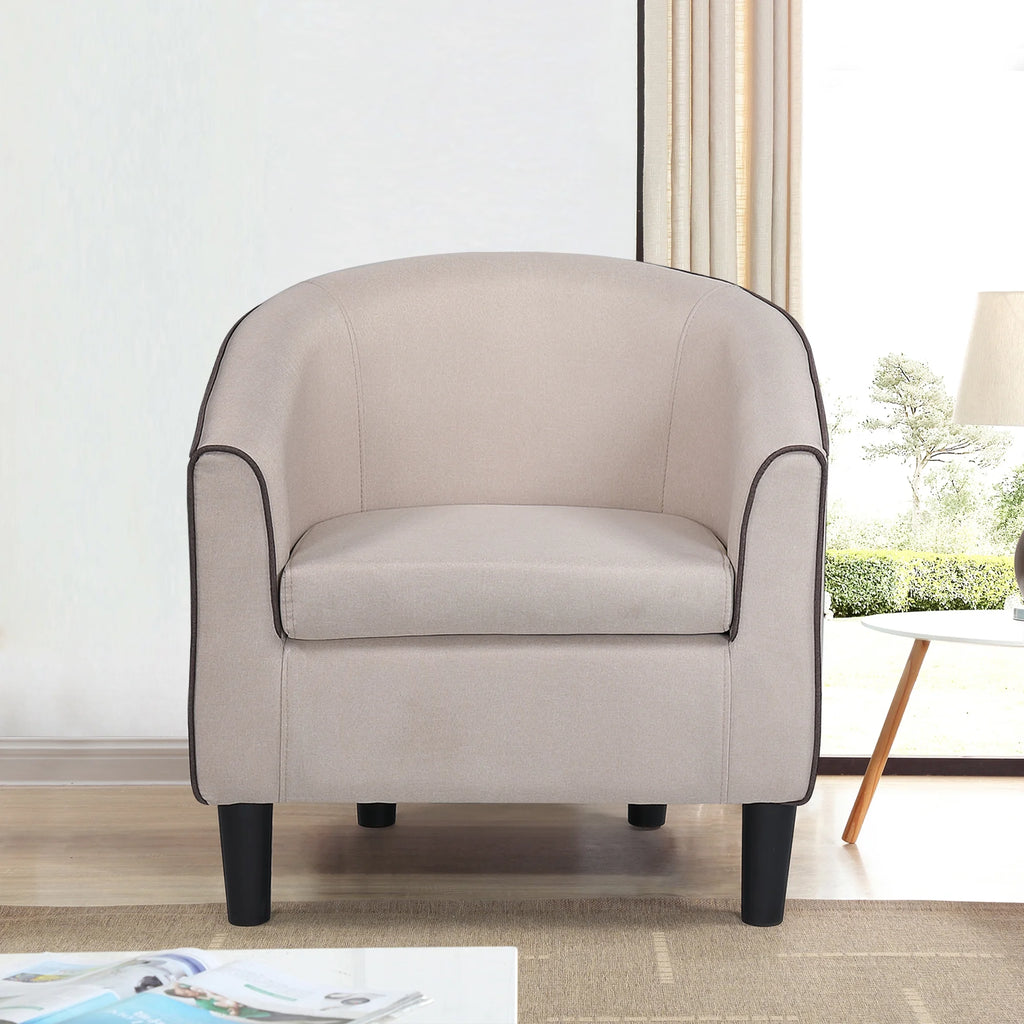 Beige Fabric Accent Chair R981352