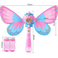Princess Bubble Stick Wand with Sound and Light Effect (Butterfly Pink) G6502