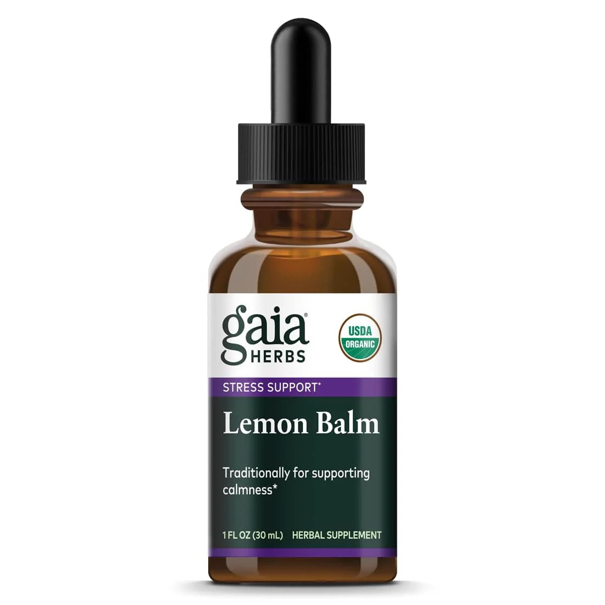 Organic Lemon Balm Extract Liquid Dropper Bottle H1526