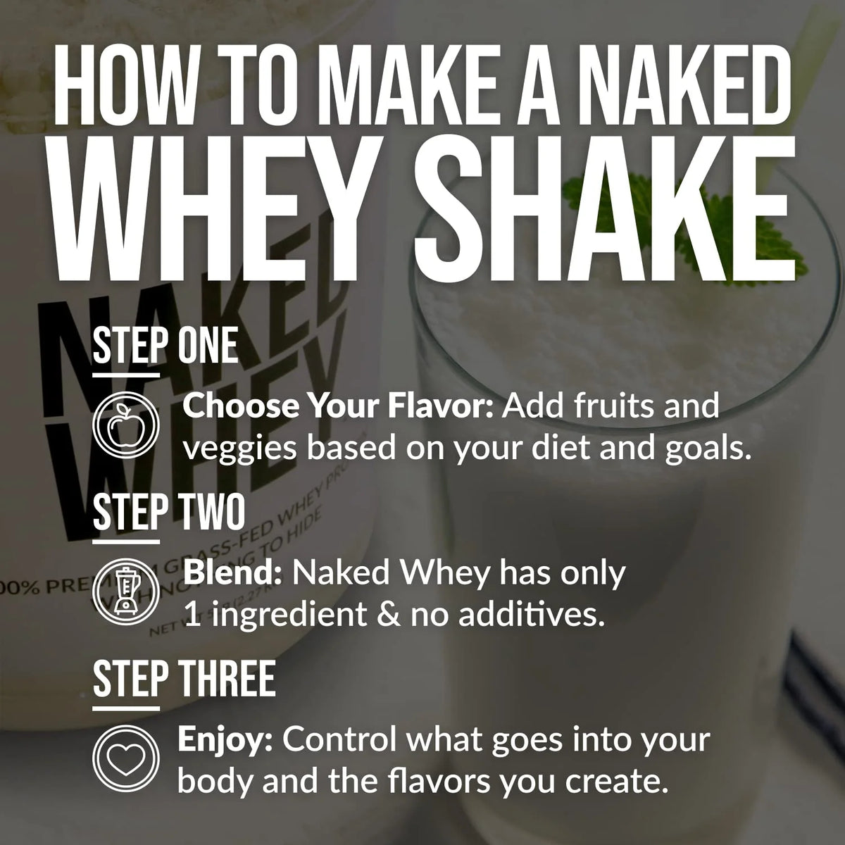 5LB Unflavored Grass Fed Whey Protein Powder P29463