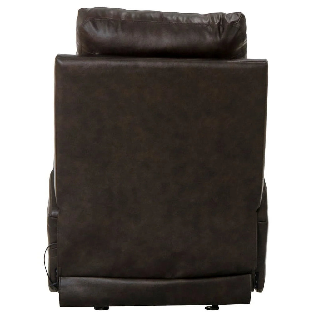 Brown Top Grain Italian Leather Power Recliner A32563