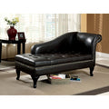 Black Storage Chaise C35597