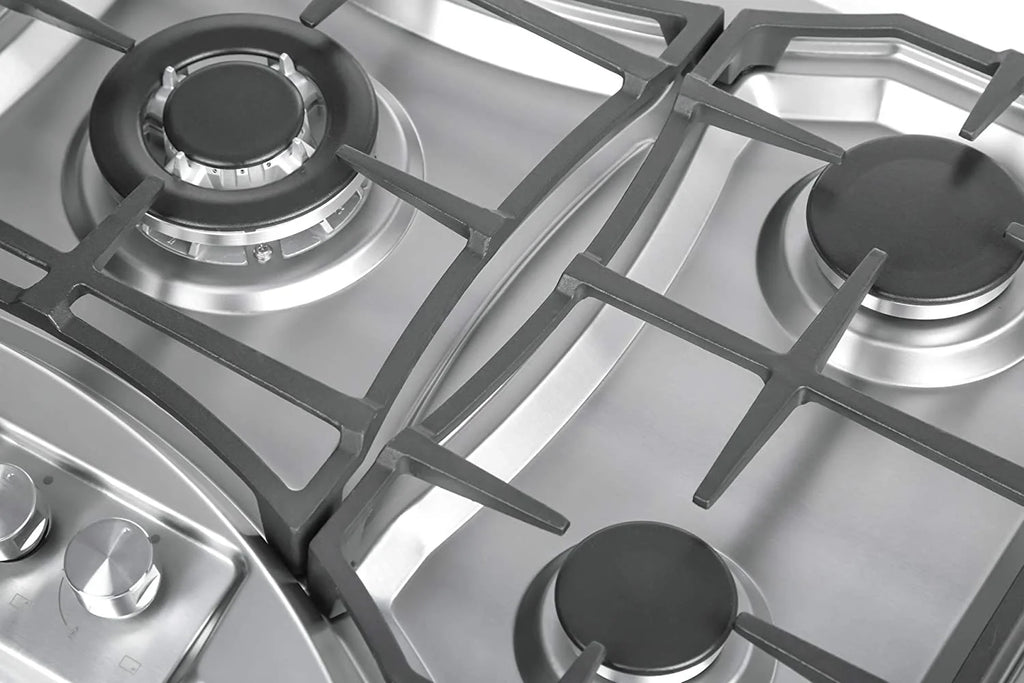 36 in. Gas Stove Cooktop 5 Sealed Burners NG/LPG Convertible Stainless Steel O509